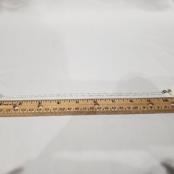 Bali inspired carved floral pendant & chain in 925 Sterling Silver 22" long - Picture 5 of 5